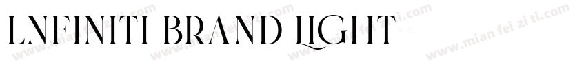 lnfiniti Brand Light字体转换